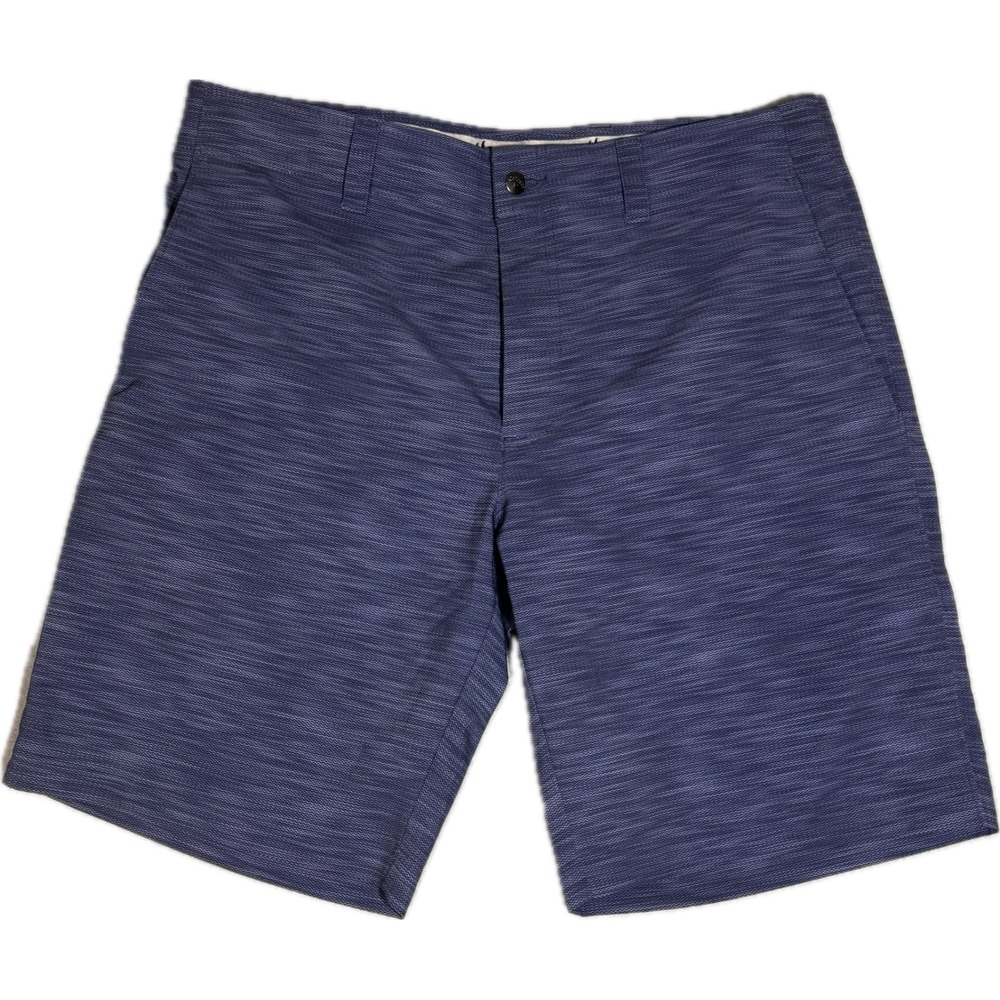 Callaway Mens Golf Shorts Navy Blue Chevron Textured Performance Stretch Size 34